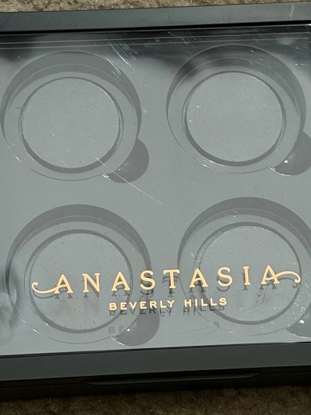 2 Anastasia Beverly Hills Black 4-Pan Magnetic Palette, Rose Gold Logo